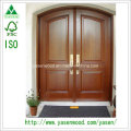 Puerta de entrada principal doble de madera de las puertas